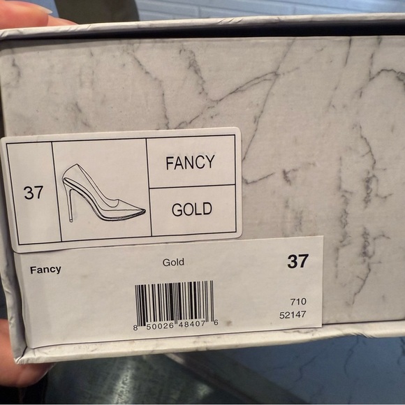 Jessica Rich Gold and Clear Fancy Stiletto Heels, Women’s Size 37/ US 7 - Picture 7 of 8